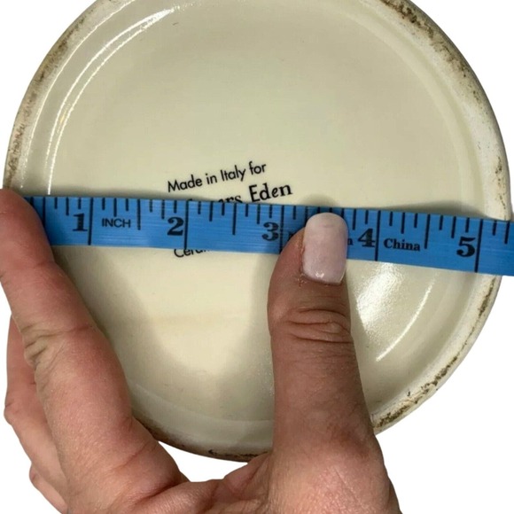 Gardeners Eden By Ceramiche Toscane Italian Pitcher Ceramic Leaf Rustic Country - Picture 8 of 8